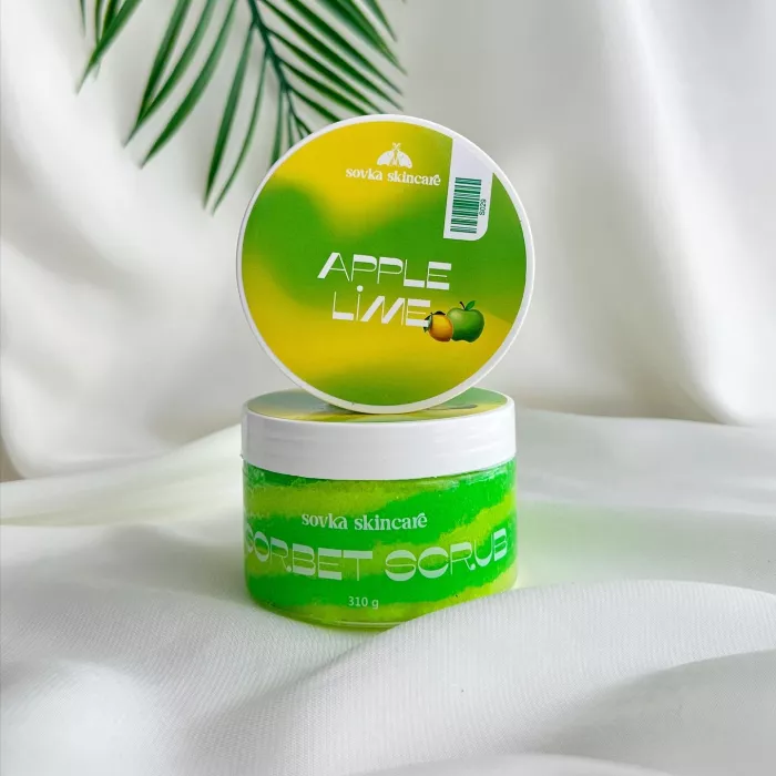 Сорбет скраб для тіла Apple Lime від Sovka Skincare. Зображення 1