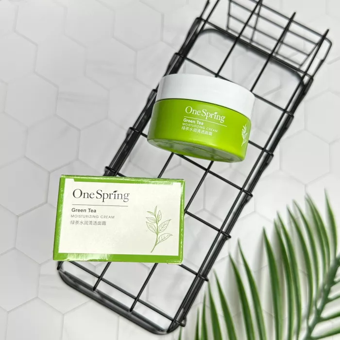 Крем для обличчя з екстрактом зеленого чаю OneSpring Green Tea Moisturizing Cream. Зображення 1