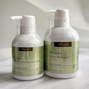 НАБІР Безсульфатний шампунь + Поживний бальзам для волосся Vegan Detox Bogenia блиск та захист