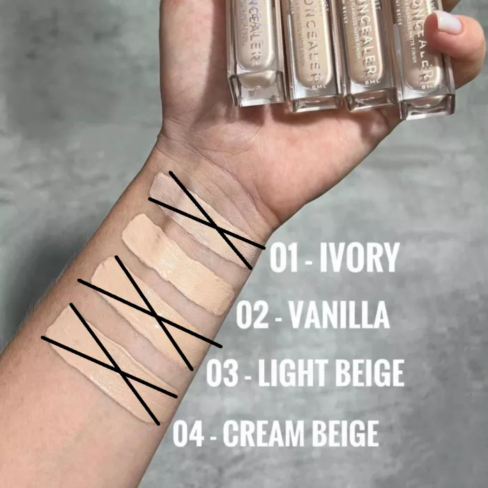 Консилер Bogenia Matte Velvet , №2 Vanilla. Зображення 2